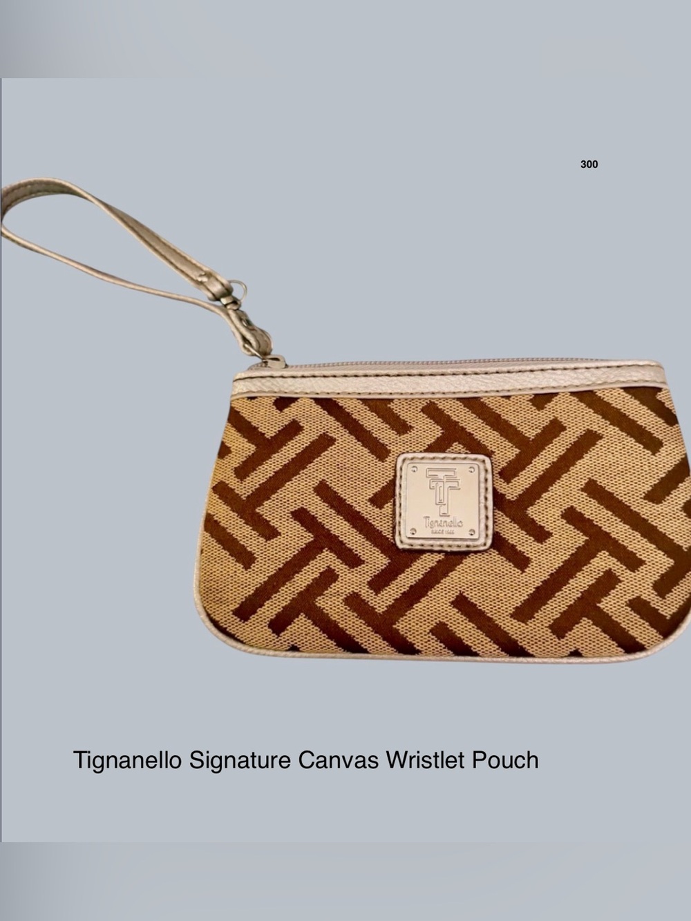 Tignanello Signature Canvas Small Wristlet Pouch